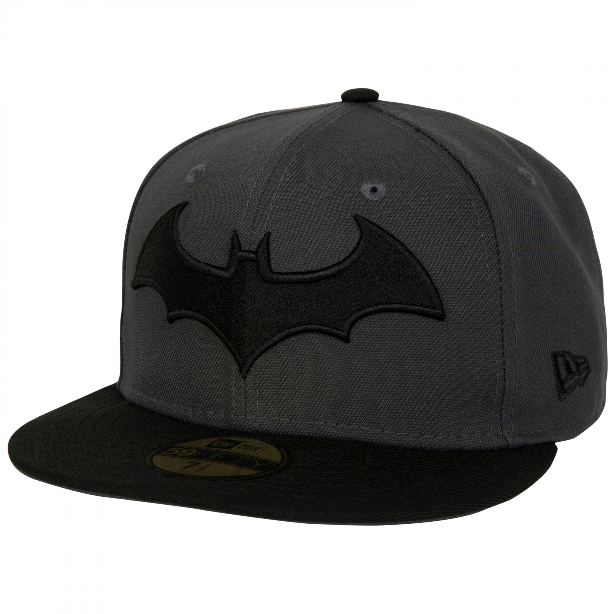 Batman Hush Logo Grey Colorway New Era 59Fifty Fitted Hat